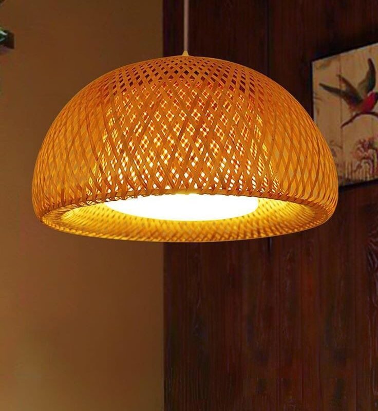 Handcrafted Woven Bamboo Pendant Light