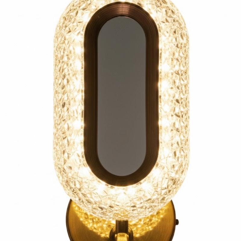 Oval Crystal LED Wall Sconce