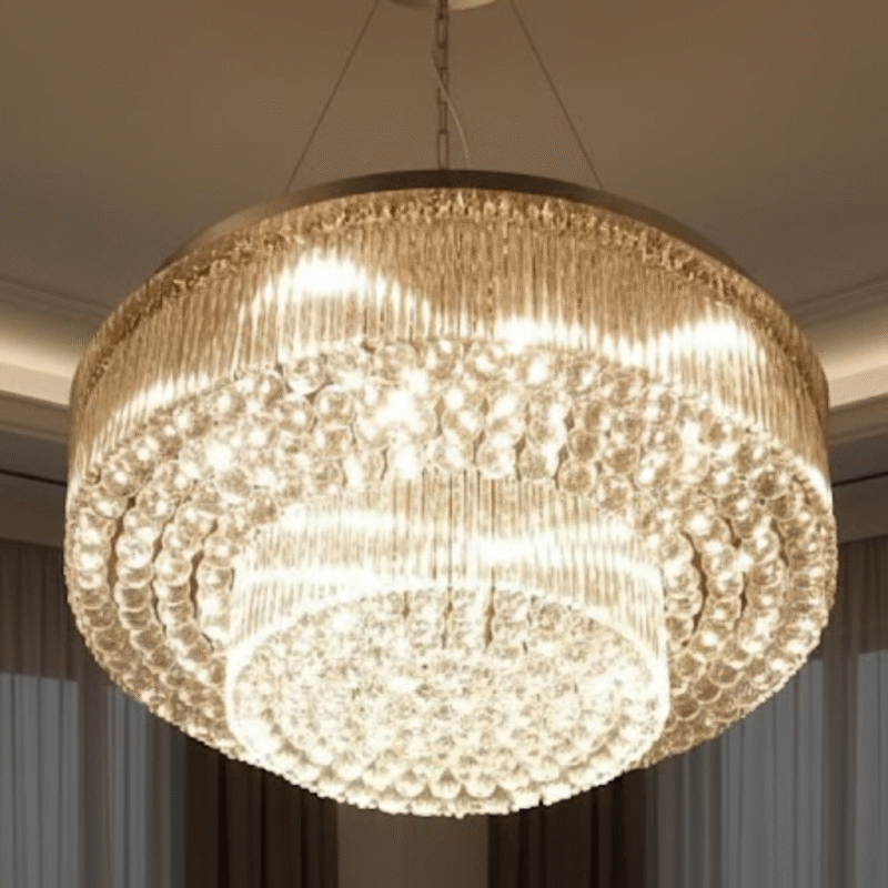 The Opulence Tiered Crystal Chandelier
